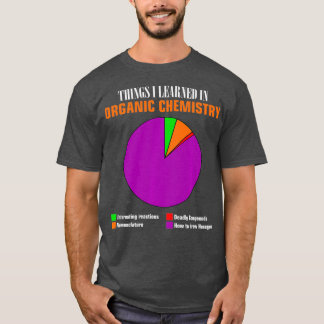 Camiseta Compuestos hexágonos del gráfico de tartas de quím