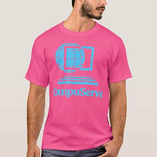 Camiseta Compuserve Internet Para Hombre (Anverso)