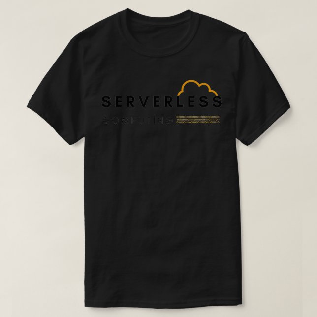 Camiseta Computación en la nube sin servidor (Diseño del anverso)
