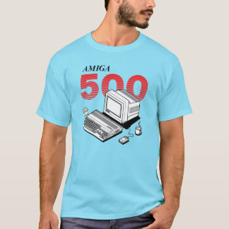 Camiseta Computadora Amiga 500 - versión roja