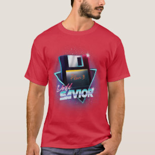 Camiseta Computadora de disquete de onda retro del salvador
