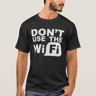 Camiseta Computadora Guay Ninja Tees no usa Wifi