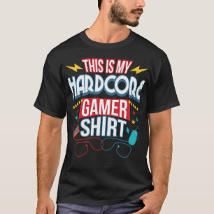 Camiseta Computadora Hardcore Típico Gamer Gaming Nerd Gift