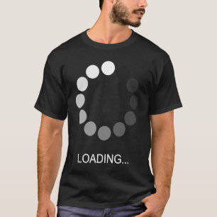 Camiseta Computadora Nerd Geek Cargando Hombres Mujeres Niñ