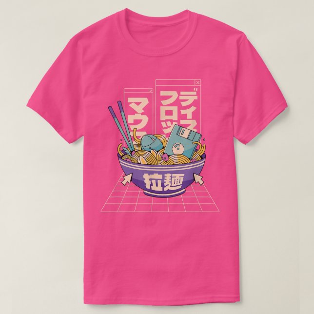 Camiseta Computadora Ramen Anime Noodles Kawaii Japón (Diseño del anverso)