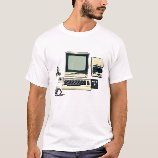 Camiseta Computadora Retro Commodore 64 (Leyenda) (Anverso)