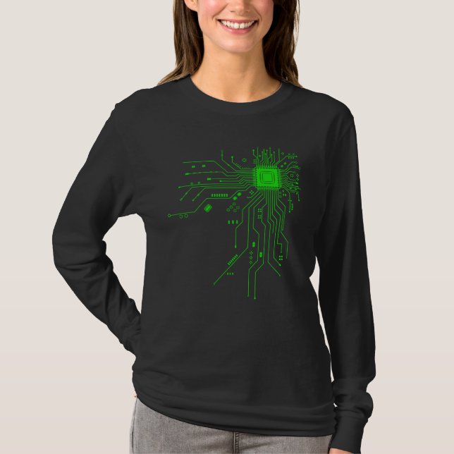 Camiseta Computer CPU Chip PCB Circuit Design Tech Gift (Anverso)