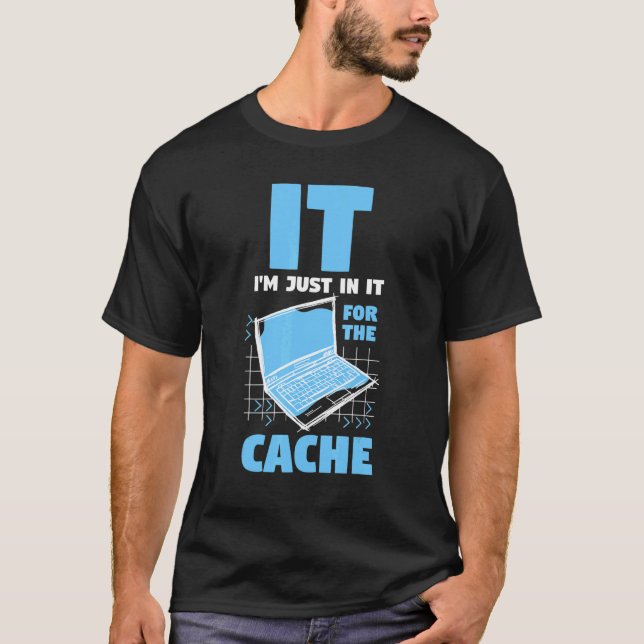 Camiseta Computer Programmer    IT I'm Just In It For The C (Anverso)