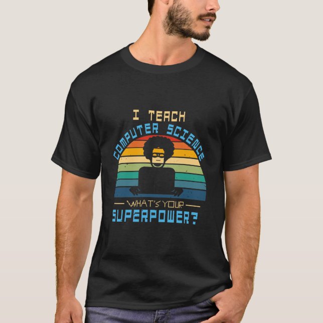 Camiseta Computer science teacher (Anverso)