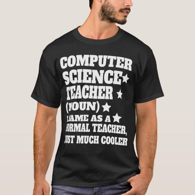 Camiseta Computer Science Teacher Definition Back  T-Shirt (Anverso)