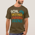 Camiseta Computer Video game Geek son brother gaming legend<br><div class="desc">Computer Video game Geek son brother gaming legend  .</div>