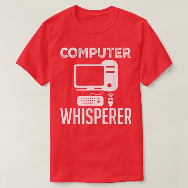 Camiseta Computer Whisperer Computer Science Programation C (Diseño del anverso)