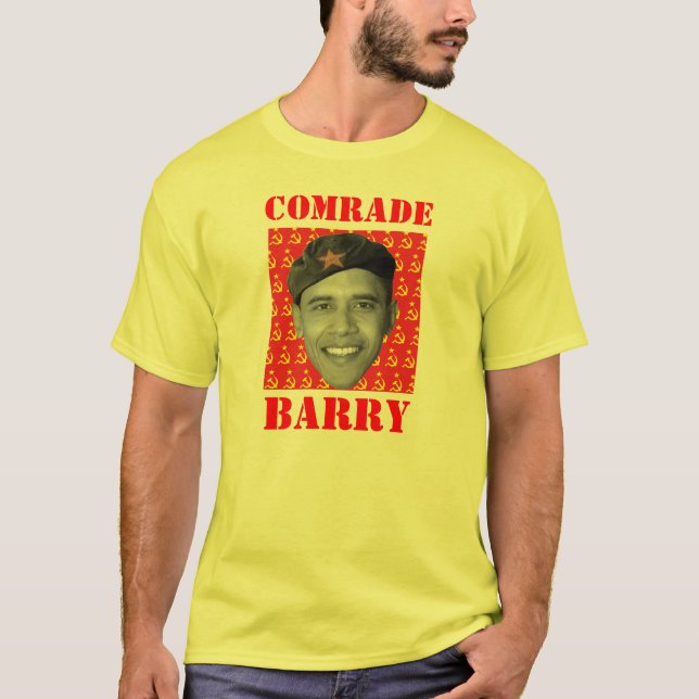 Camiseta COMRADEf, CAMARADA, BARRY (Anverso)