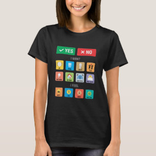 Camiseta Comunicación 01: Autismo en inglés AAC PECS
