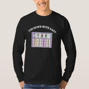 Camiseta Comunicación alternativa de sensibilización de AAC