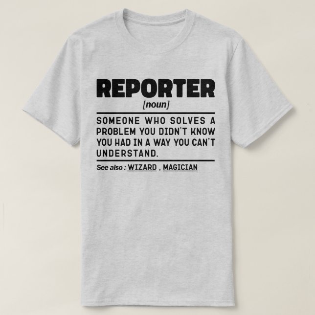 Camiseta Comunicación de prensa de Reporteros sin Fronteras (Diseño del anverso)