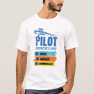 Camiseta Comunicarse de navegación por avión - Lista de ver