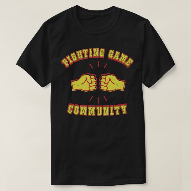 Camiseta Comunidad de juegos de lucha (Diseño del anverso)