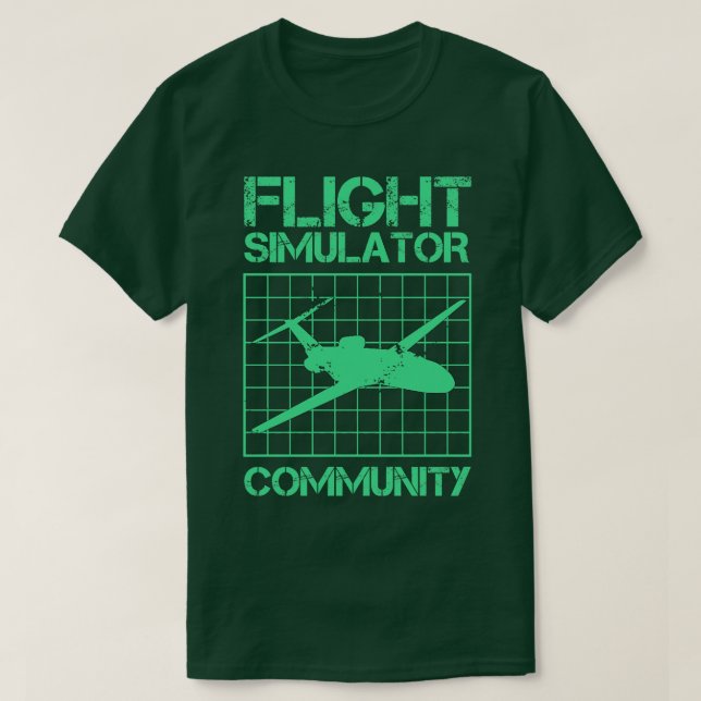 Camiseta Comunidad de simuladores de vuelo 1 (Diseño del anverso)