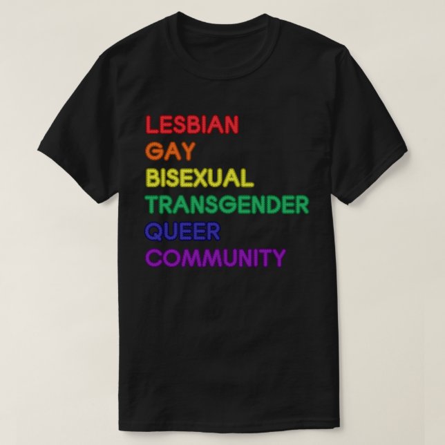 Camiseta Comunidad LGBTQ (Diseño del anverso)