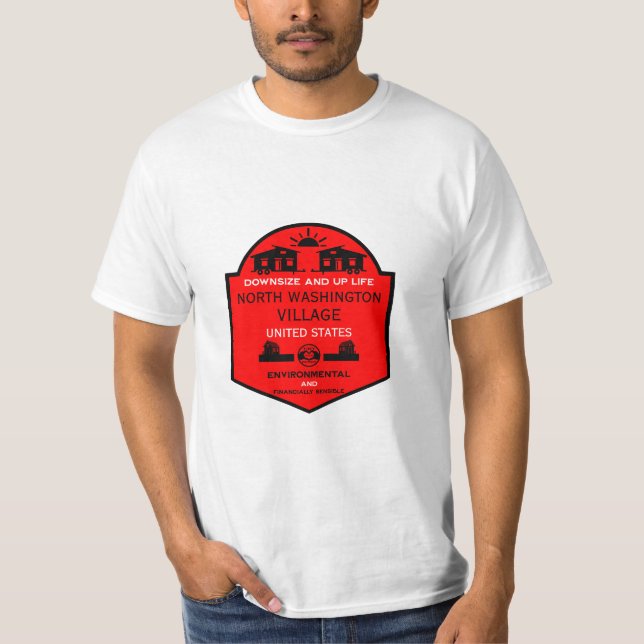 Camiseta Comunidades de casas pequeñas editables (Anverso)