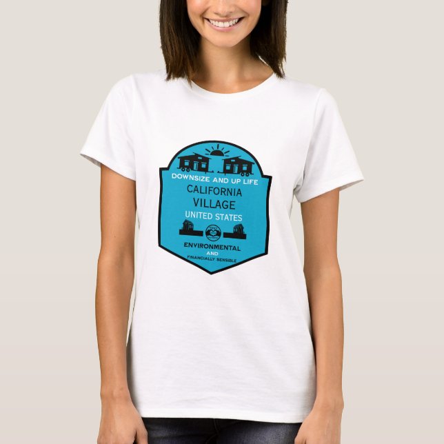 Camiseta Comunidades de casas pequeñas editables (Anverso)