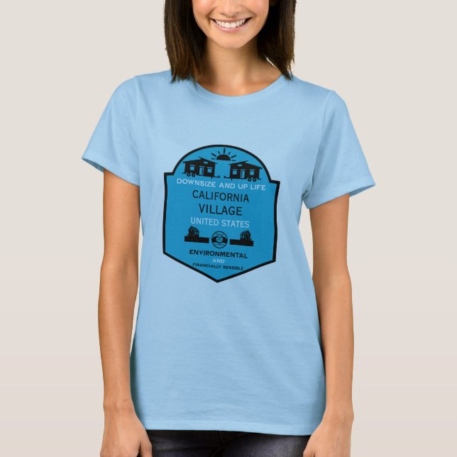 Camiseta Comunidades de casas pequeñas editables (Anverso)