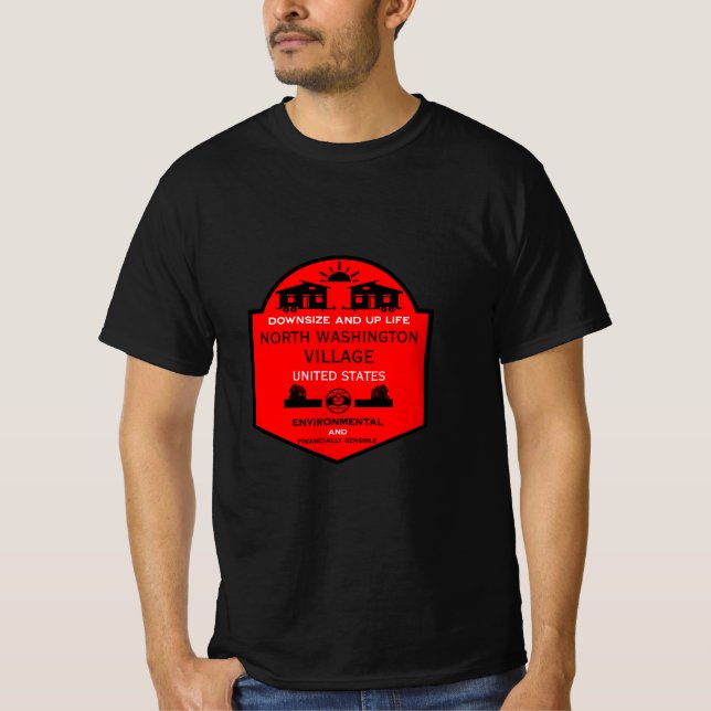 Camiseta Comunidades de casas pequeñas editables (Anverso)