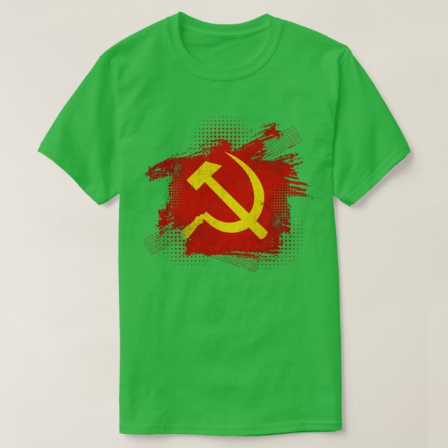 Camiseta Comunismo de la Unión Soviética con martillo (Diseño del anverso)