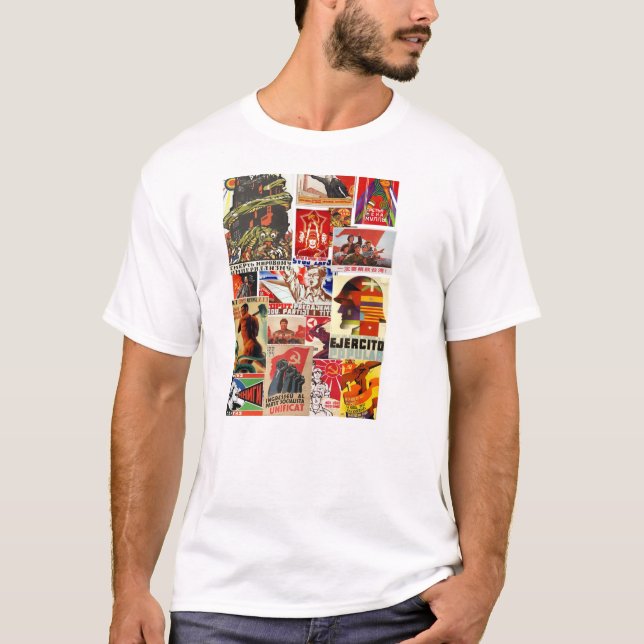 camiseta comunista de la propaganda (Anverso)