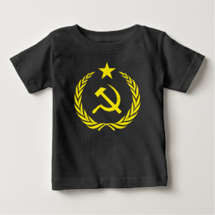 Camiseta comunista del jersey de la multa del beb