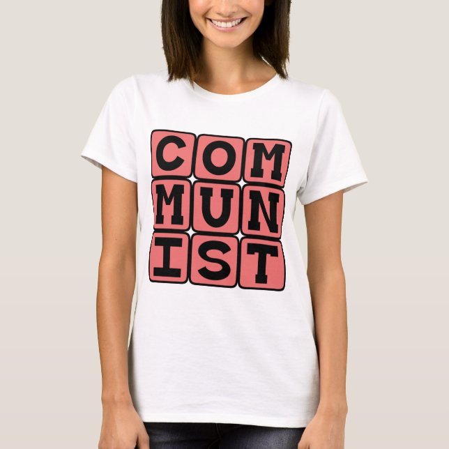 Camiseta comunista, practicantes del comunismo (Anverso)
