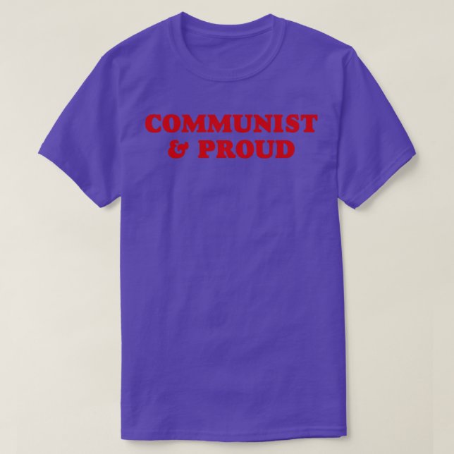 Camiseta Comunista y orgulloso (Diseño del anverso)