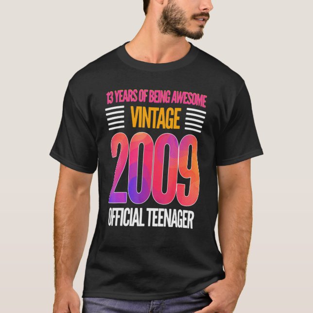 Camiseta con 13.º gran cumpleaños increíble carrera complet (Anverso)