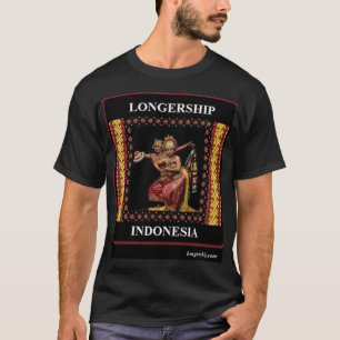 Camiseta con adorno indonesio