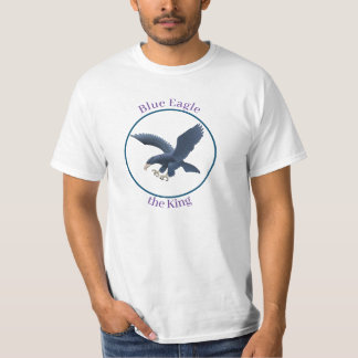 Camiseta con águila azul rodeada