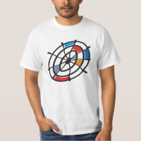 Camiseta con alegoria de dardos