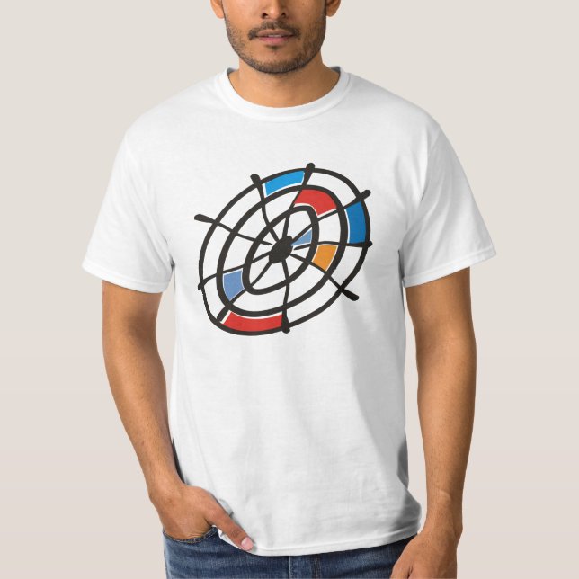 Camiseta con alegoria de dardos (Anverso)