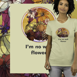Camiseta con alimentación eléctrica de flor