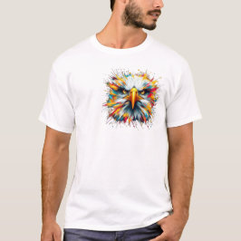 Camiseta con animales efecto pintura