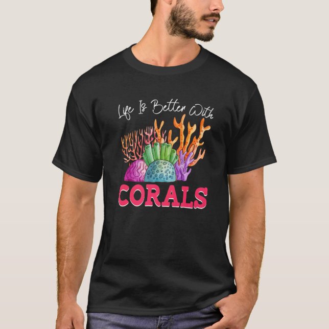 Camiseta Con arrecifes de coral oceánico (Anverso)