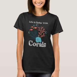 Camiseta Con arrecifes de coral océano acuario de arrecifes