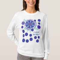 CAMISETA CON ARTE CREATIVO DE FLORES