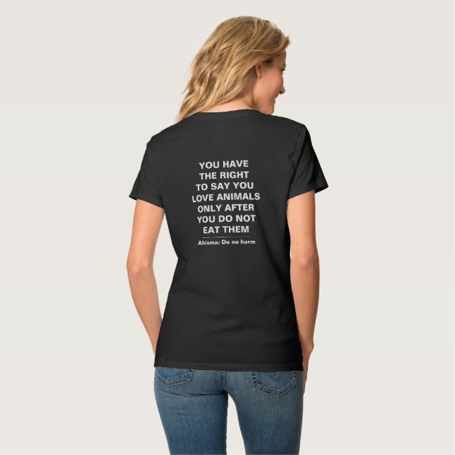 Camiseta con arte y mensaje (Reverso completo)