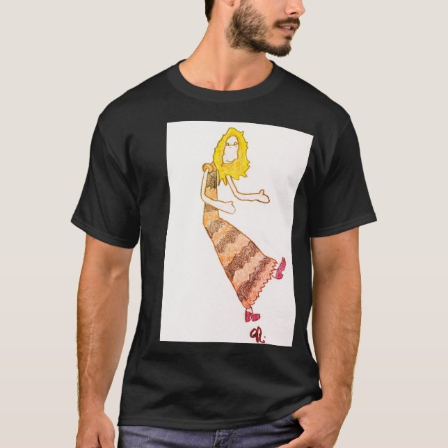 Camiseta con bailarina (Anverso)