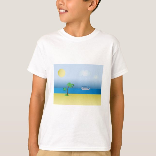 Camiseta con ballena de dibujos animados (Anverso)