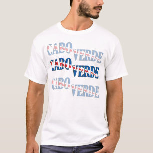 Camiseta con bandera 3D de Cabo Verde