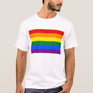 Camiseta con bandera arco iris LGBT