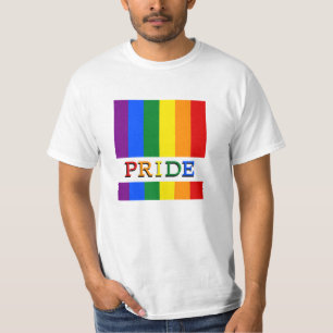 Camiseta con bandera arco iris y LGBT, orgullo