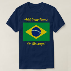 Camiseta con bandera brasileña